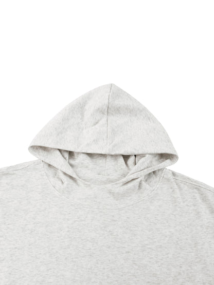 Boxy Gather-Hem Hoodie