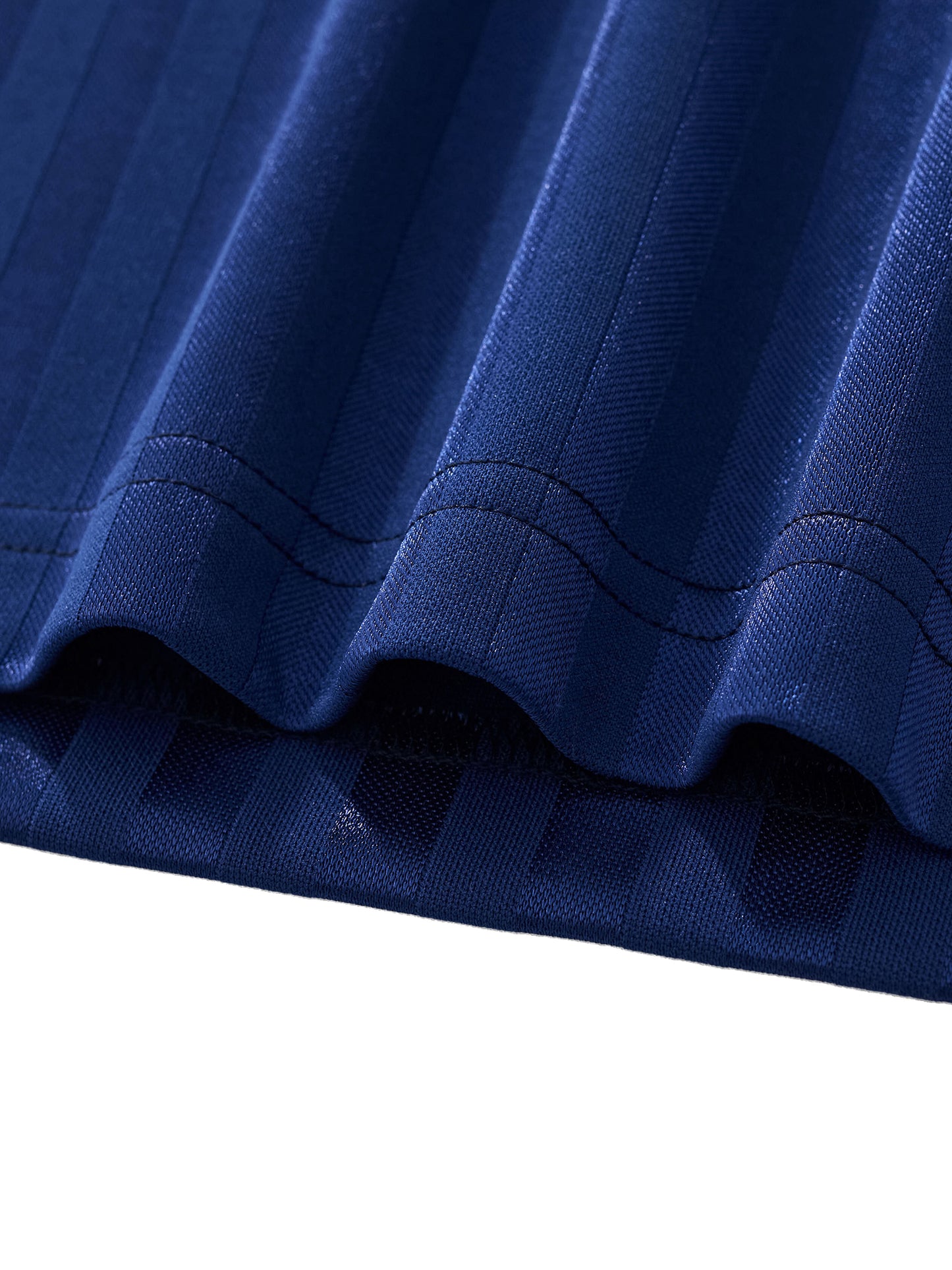 contrast collar striped football jersey