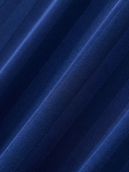 Contrast Collar Striped Football Jersey