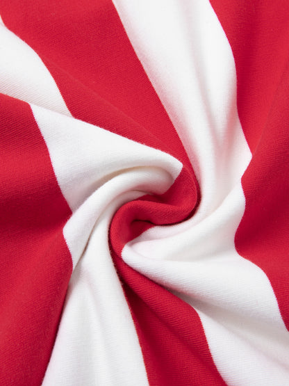 Colour Block Stripe Polo Shirt