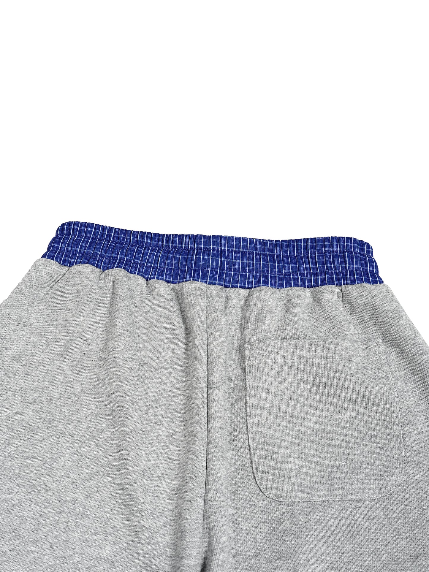 plaid waistband barrel joggers