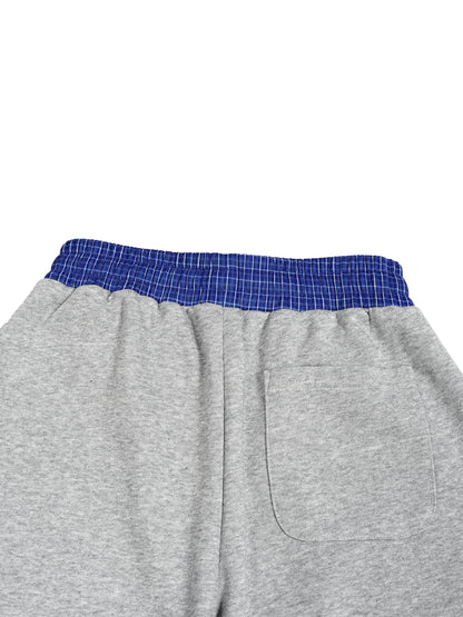 Plaid Waistband Barrel Joggers