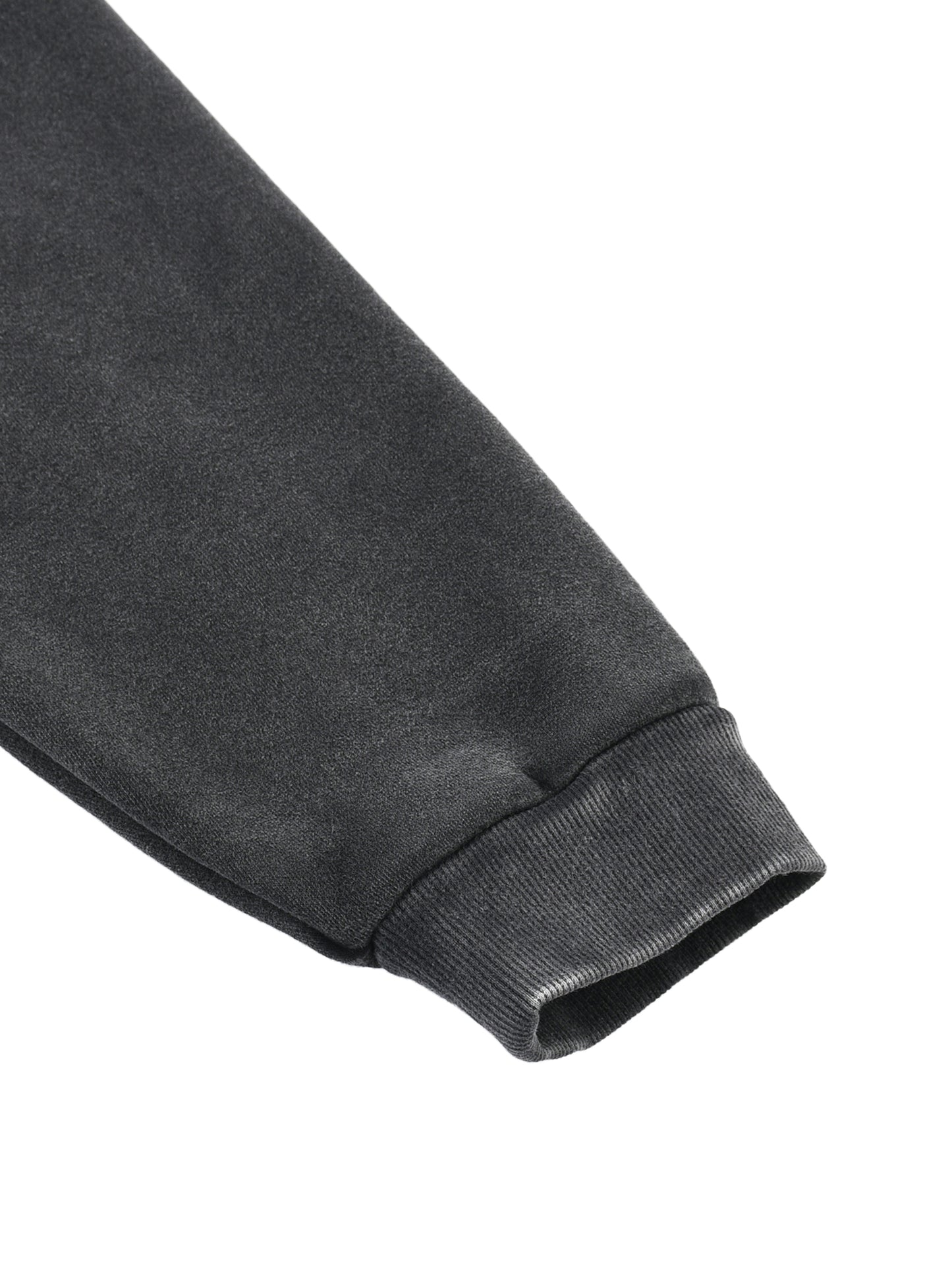 vintage washed fleece baseball jacket