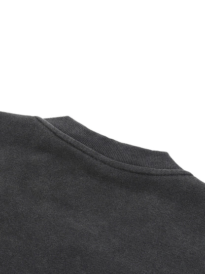 Vintage Washed Fleece Baseball Jacket