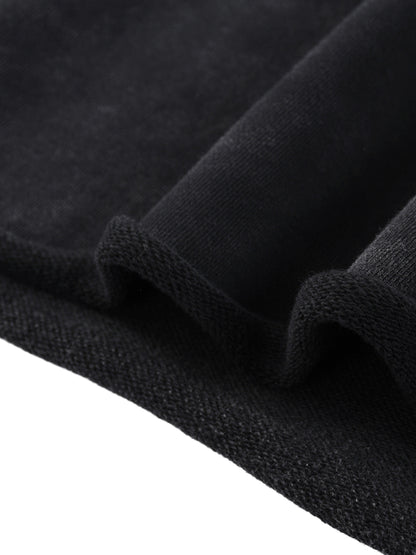 Mineral Wash Piping Raw Hem Sweatshirt