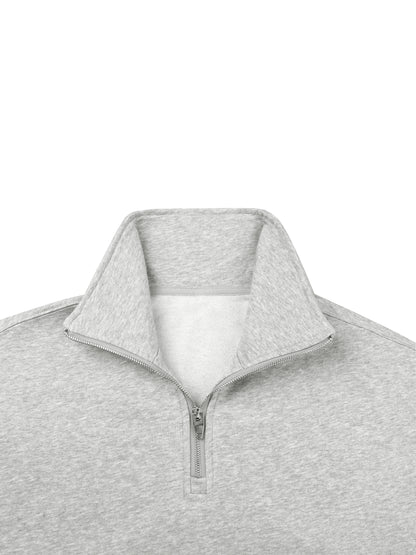 Quarter-Zip Drop Shoulder Sweatshirt