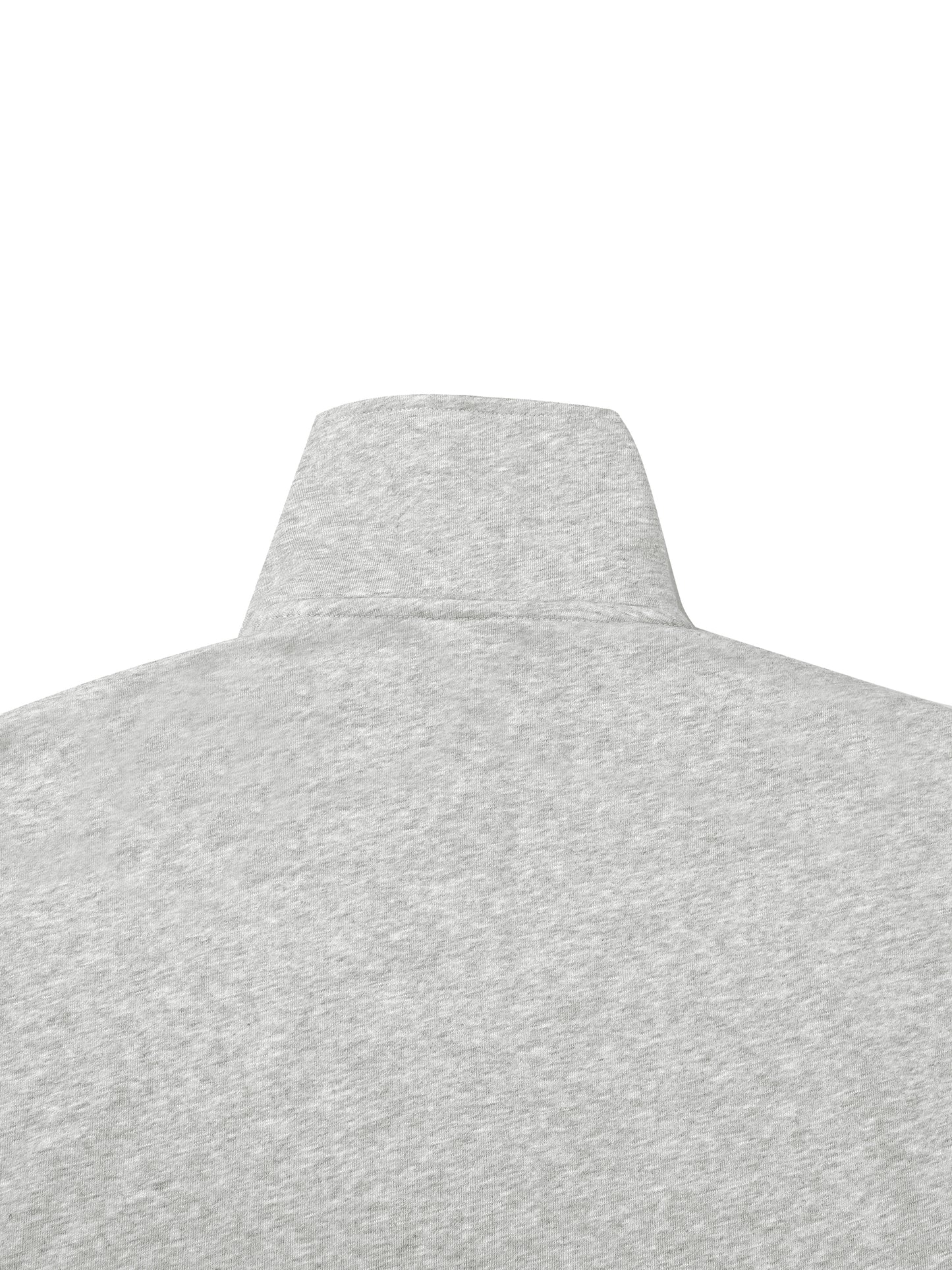 quarter-zip drop shoulder sweatshirt