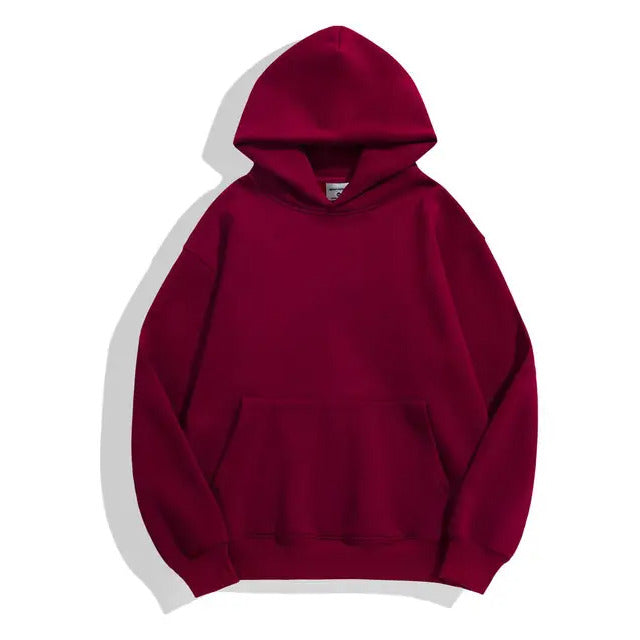 heavyweight fleece lined pullover hoodie 480 gsm