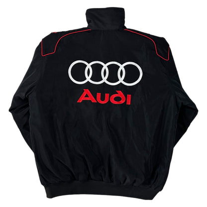 Audi Embroidered F1 Nascar Vintage Racing Jacket - Black