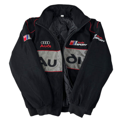 Audi Embroidered F1 Nascar Vintage Racing Jacket - Black