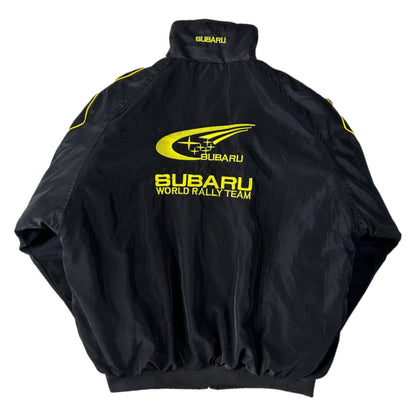 Subaru Embroidered F1 Nascar Vintage Racing Jacket - Black