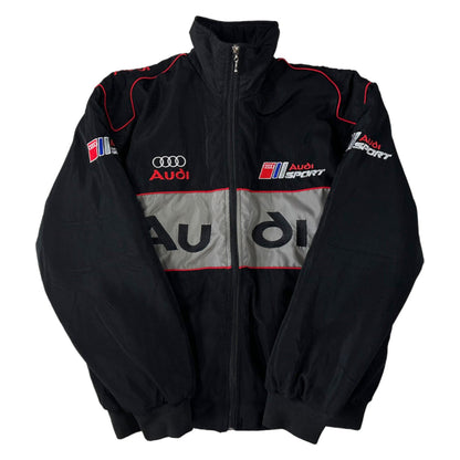 Audi Embroidered F1 Nascar Vintage Racing Jacket - Black